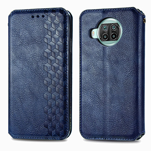 Leather Case Stands Flip Cover Holder S01D for Xiaomi Mi 10T Lite 5G Blue
