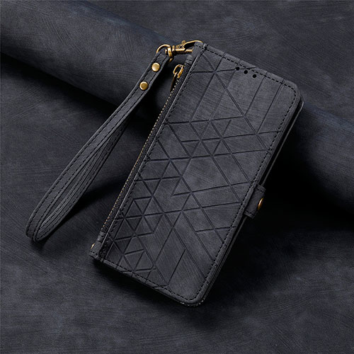Leather Case Stands Flip Cover Holder S17D for Samsung Galaxy S20 FE (2022) 5G Black