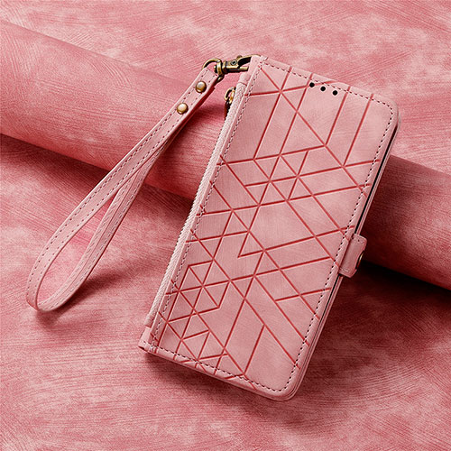 Leather Case Stands Flip Cover Holder S17D for Samsung Galaxy S20 FE 5G Pink
