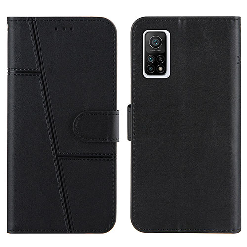 Leather Case Stands Flip Cover Holder Y01X for Xiaomi Mi 10T Pro 5G Black