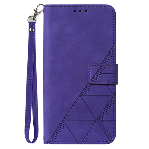 Leather Case Stands Flip Cover Holder Y03B for Samsung Galaxy S20 Purple
