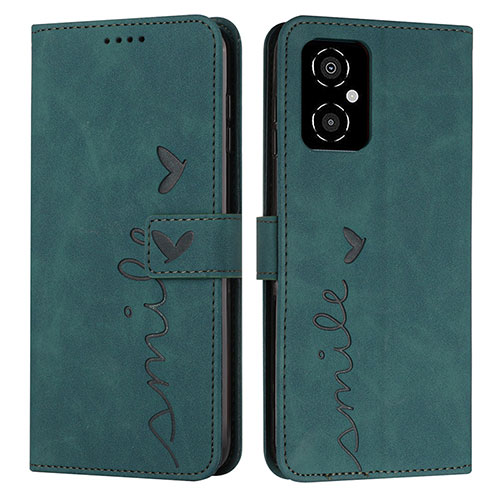 Leather Case Stands Flip Cover Holder Y03X for Xiaomi Redmi Note 11R 5G Green