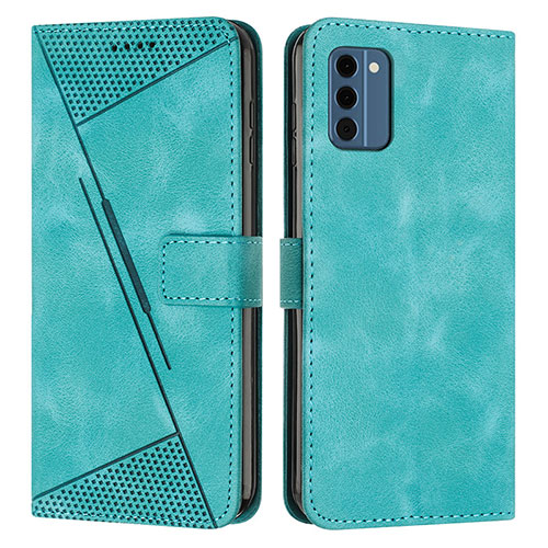 Leather Case Stands Flip Cover Holder Y07X for Nokia C300 Green