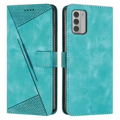 Leather Case Stands Flip Cover Holder Y07X for Nokia G310 5G Green