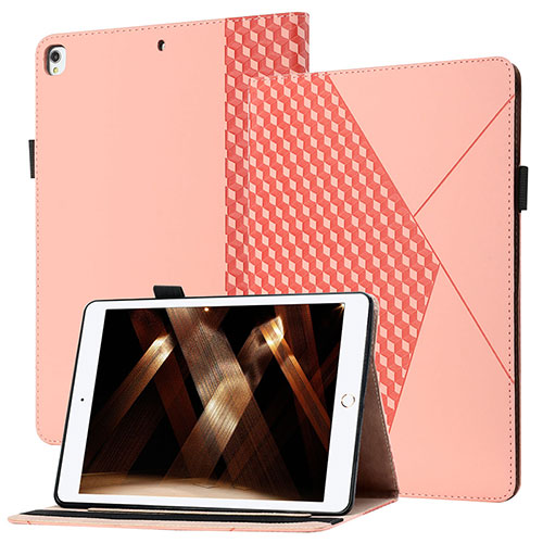 Leather Case Stands Flip Cover Holder YX1 for Apple iPad 10.2 (2020) Rose Gold