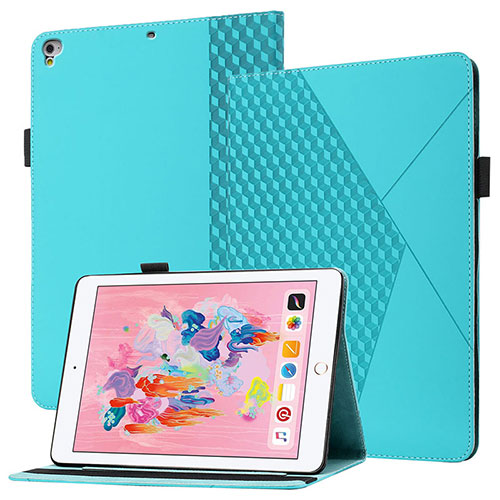 Leather Case Stands Flip Cover Holder YX1 for Apple iPad Air 2 Mint Blue