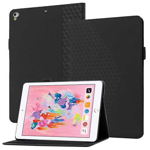 Leather Case Stands Flip Cover Holder YX1 for Apple New iPad 9.7 (2017) Black