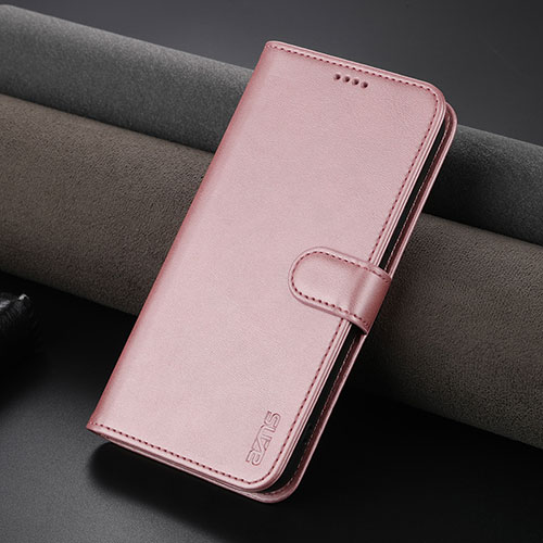 Leather Case Stands Flip Cover Holder YZ5 for Apple iPhone 14 Plus Hot Pink