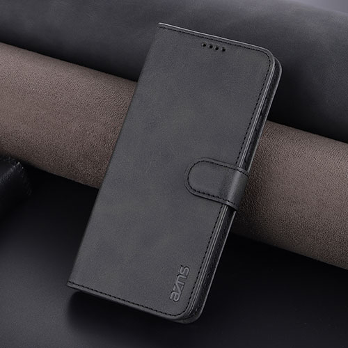 Leather Case Stands Flip Cover Holder YZ6 for Oppo Reno9 5G Black
