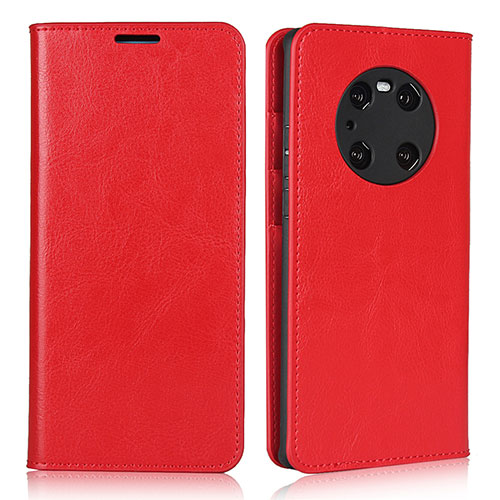 Leather Case Stands Flip Cover K02 Holder for Huawei Mate 40 Pro Red