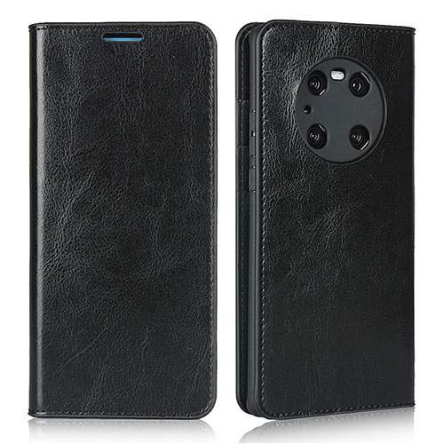 Leather Case Stands Flip Cover K02 Holder for Huawei Mate 40E Pro 4G Black