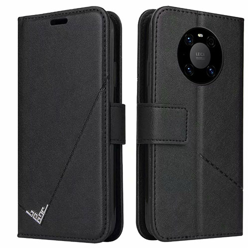 Leather Case Stands Flip Cover K06 Holder for Huawei Mate 40E Pro 4G Black