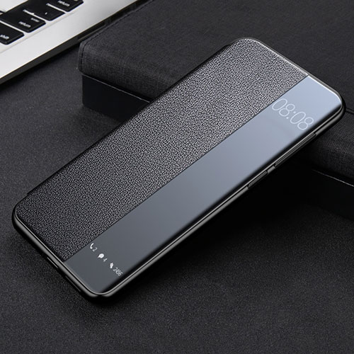 Leather Case Stands Flip Cover K09 Holder for Huawei Mate 40 Pro Black