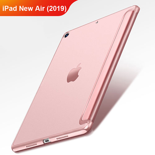 Leather Case Stands Flip Cover L01 for Apple iPad Air 3 Rose Gold