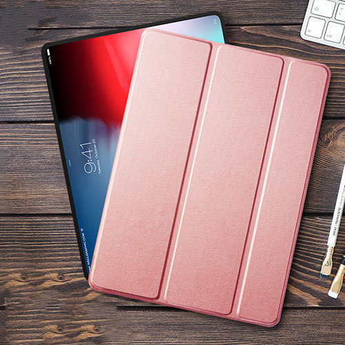 Leather Case Stands Flip Cover L01 for Apple iPad Pro 11 (2018) Pink
