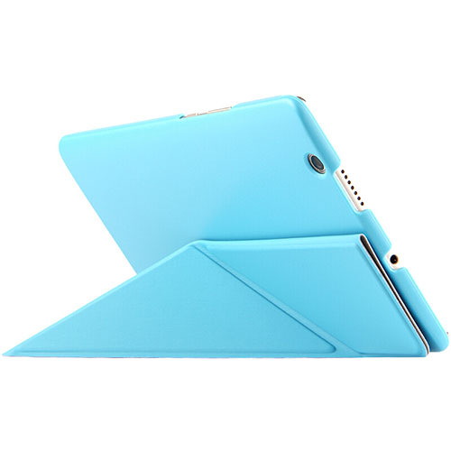 Leather Case Stands Flip Cover L01 for Huawei MediaPad M3 Blue