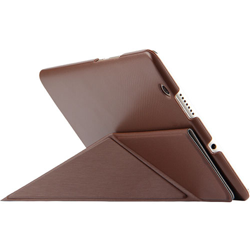 Leather Case Stands Flip Cover L01 for Huawei MediaPad M3 Brown