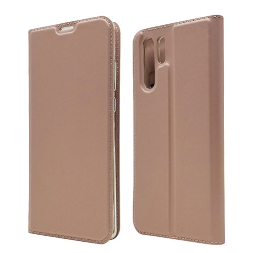 Leather Case Stands Flip Cover L01 for Huawei P30 Pro New Edition Rose Gold