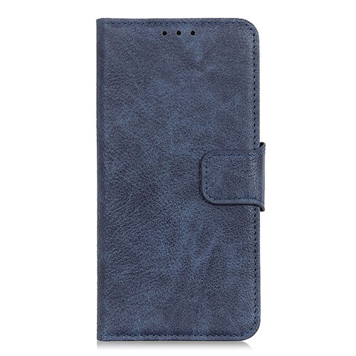 Leather Case Stands Flip Cover L01 Holder for Alcatel 1X (2019) Blue