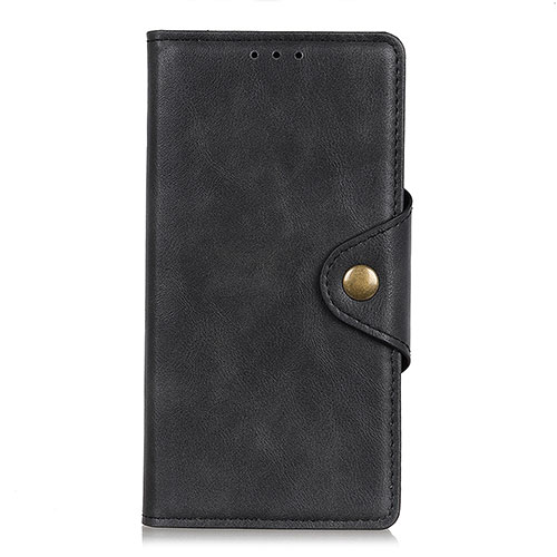 Leather Case Stands Flip Cover L01 Holder for Alcatel 3 (2019) Black