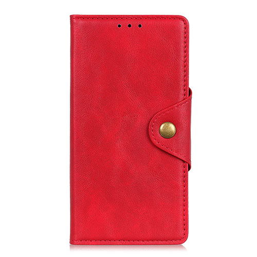 Leather Case Stands Flip Cover L01 Holder for Alcatel 3X Red
