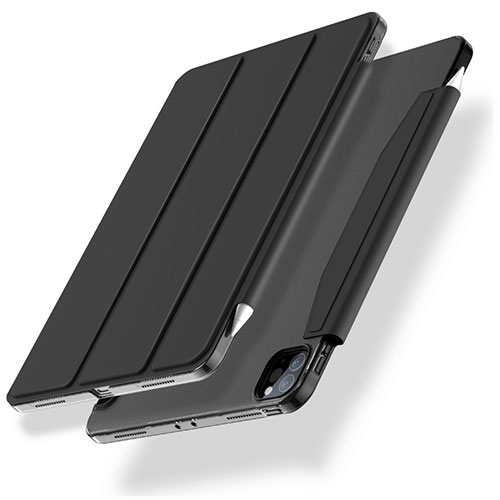 Leather Case Stands Flip Cover L01 Holder for Apple iPad Pro 11 (2020) Black