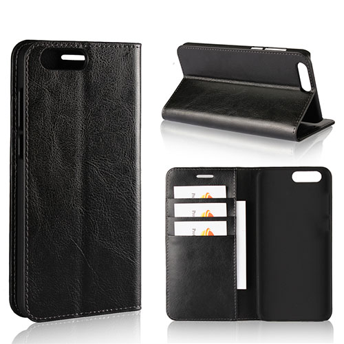 Leather Case Stands Flip Cover L01 Holder for Asus Zenfone 4 ZE554KL Black