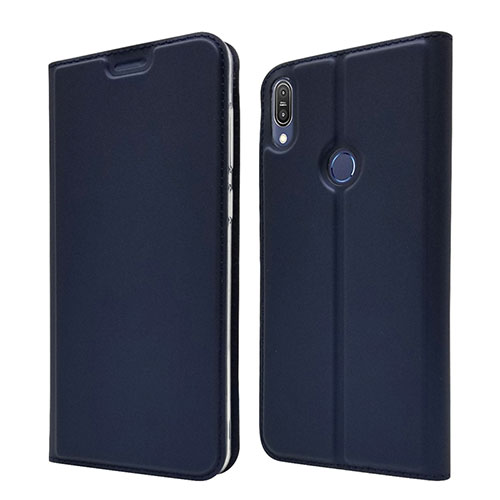 Leather Case Stands Flip Cover L01 Holder for Asus Zenfone Max Pro M1 ZB601KL Blue