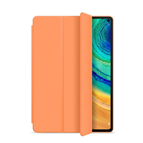 Leather Case Stands Flip Cover L01 Holder for Huawei MatePad Pro Orange