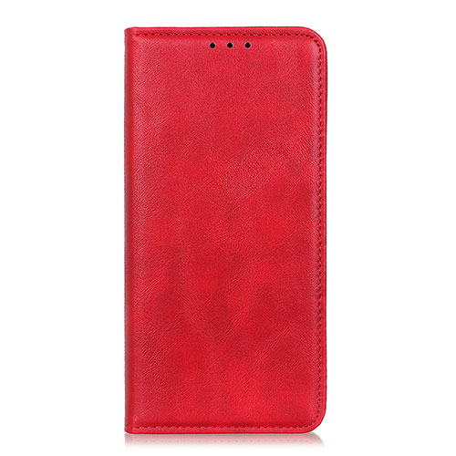 Leather Case Stands Flip Cover L01 Holder for Motorola Moto One Fusion Plus Red