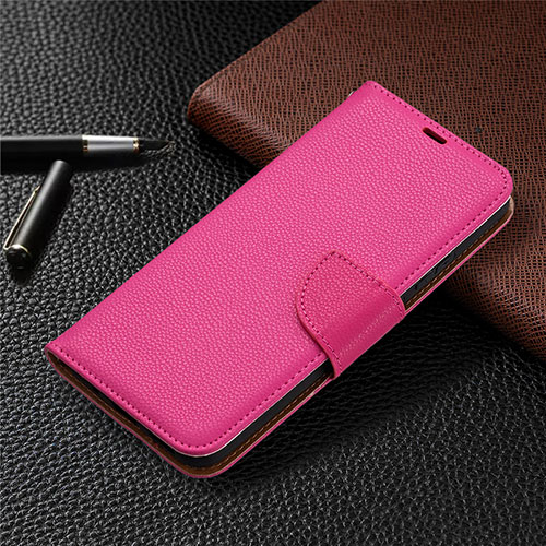 Leather Case Stands Flip Cover L01 Holder for Nokia 3.4 Hot Pink