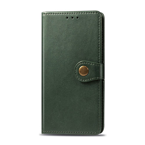 Leather Case Stands Flip Cover L01 Holder for Realme 5i Green