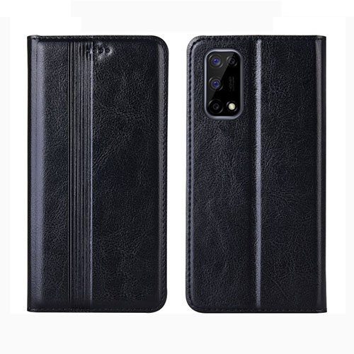 Leather Case Stands Flip Cover L01 Holder for Realme V5 5G Black