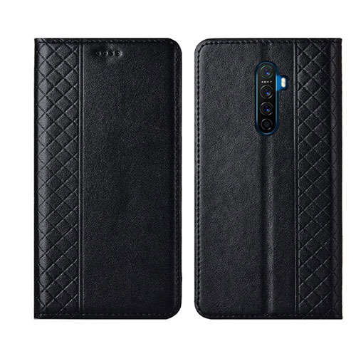 Leather Case Stands Flip Cover L01 Holder for Realme X2 Pro Black