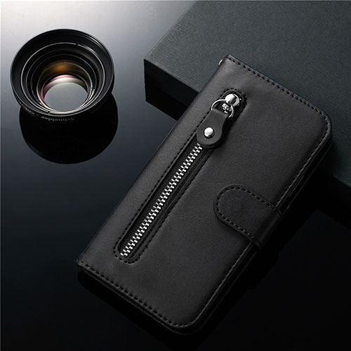 Leather Case Stands Flip Cover L01 Holder for Samsung Galaxy S20 Ultra 5G Black