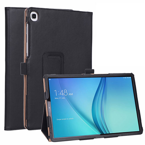 Leather Case Stands Flip Cover L01 Holder for Samsung Galaxy Tab S5e 4G 10.5 SM-T725 Black