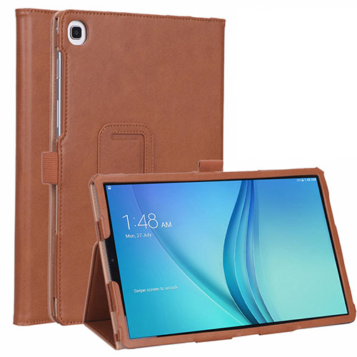 Leather Case Stands Flip Cover L01 Holder for Samsung Galaxy Tab S5e Wi-Fi 10.5 SM-T720 Brown