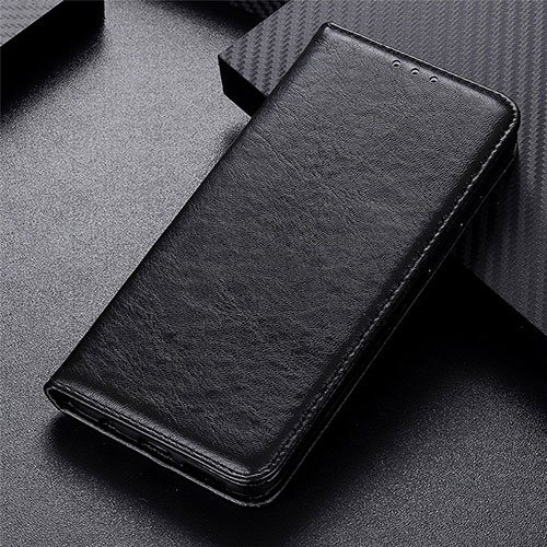 Leather Case Stands Flip Cover L01 Holder for Vivo Y12s Black