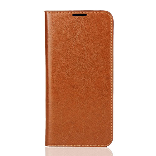Leather Case Stands Flip Cover L01 Holder for Xiaomi Mi 9 Pro 5G Orange