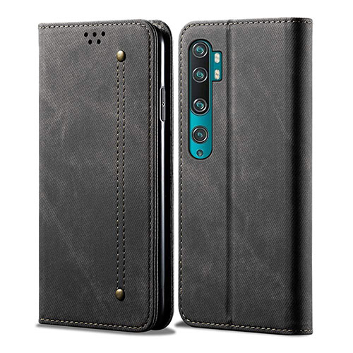 Leather Case Stands Flip Cover L01 Holder for Xiaomi Mi Note 10 Black