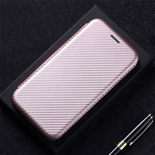 Leather Case Stands Flip Cover L01 Holder for Xiaomi Poco M3 Rose Gold