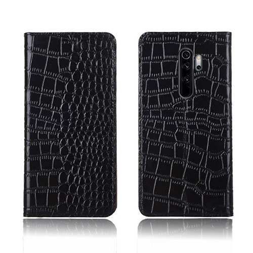 Leather Case Stands Flip Cover L01 Holder for Xiaomi Redmi Note 8 Pro Black