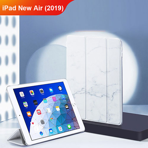 Leather Case Stands Flip Cover L02 for Apple iPad Air 3 White