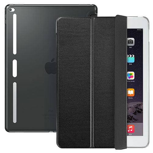 Leather Case Stands Flip Cover L02 for Apple iPad Pro 12.9 Black