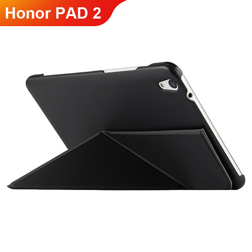 Leather Case Stands Flip Cover L02 for Huawei Honor Pad 2 Black