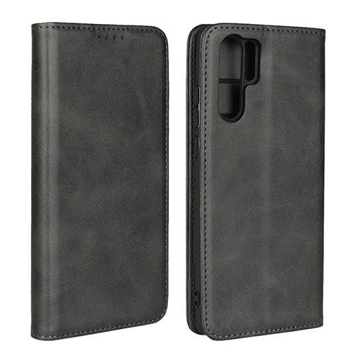 Leather Case Stands Flip Cover L02 for Huawei P30 Pro New Edition Black