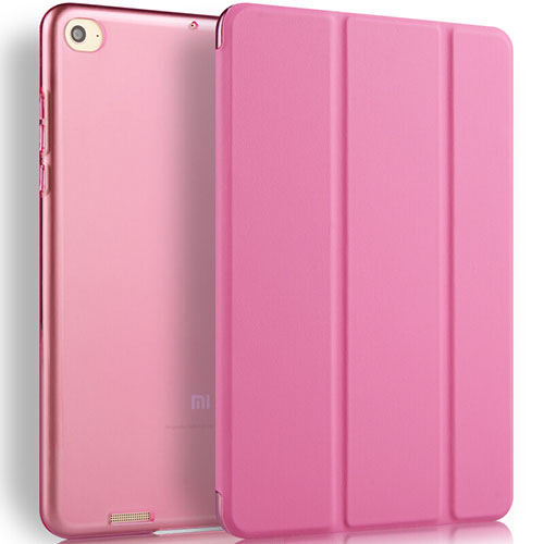 Leather Case Stands Flip Cover L02 for Xiaomi Mi Pad 2 Pink