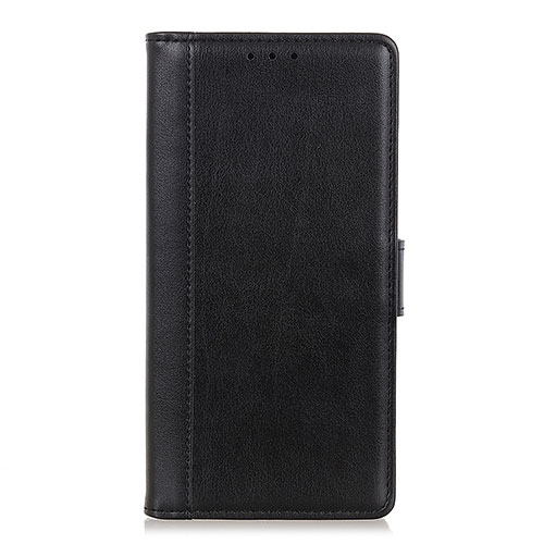 Leather Case Stands Flip Cover L02 Holder for Alcatel 1S (2019) Black