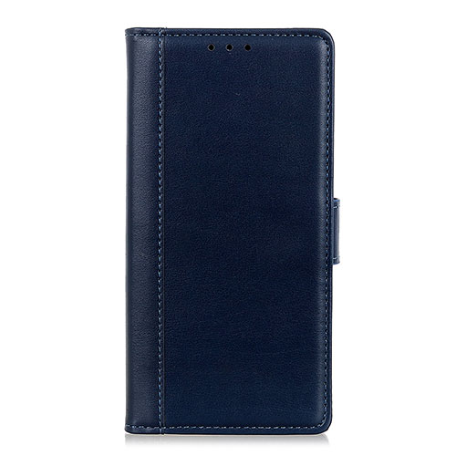 Leather Case Stands Flip Cover L02 Holder for Alcatel 1S (2019) Blue