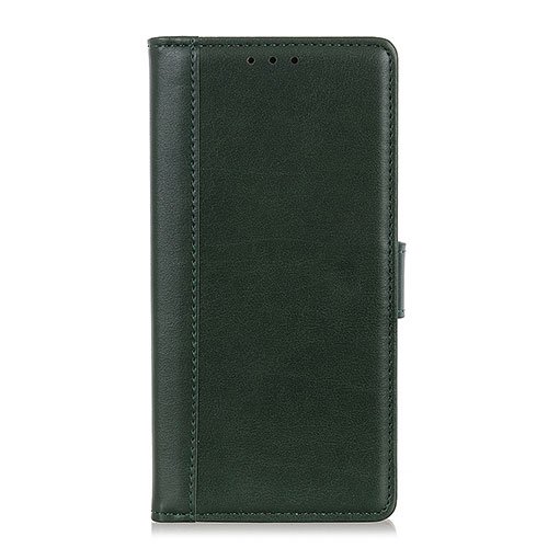 Leather Case Stands Flip Cover L02 Holder for Alcatel 1S (2019) Green